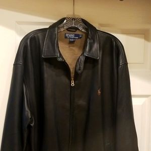 Ralph Lauren Polo Black XL Men's Leather Jacket